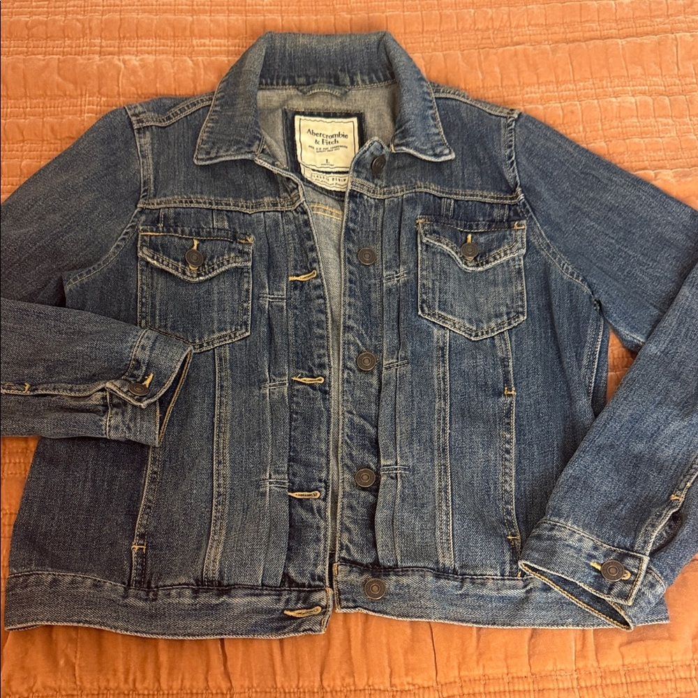 Abercrombie & Fitch Indigo Blue Denim Jacket
